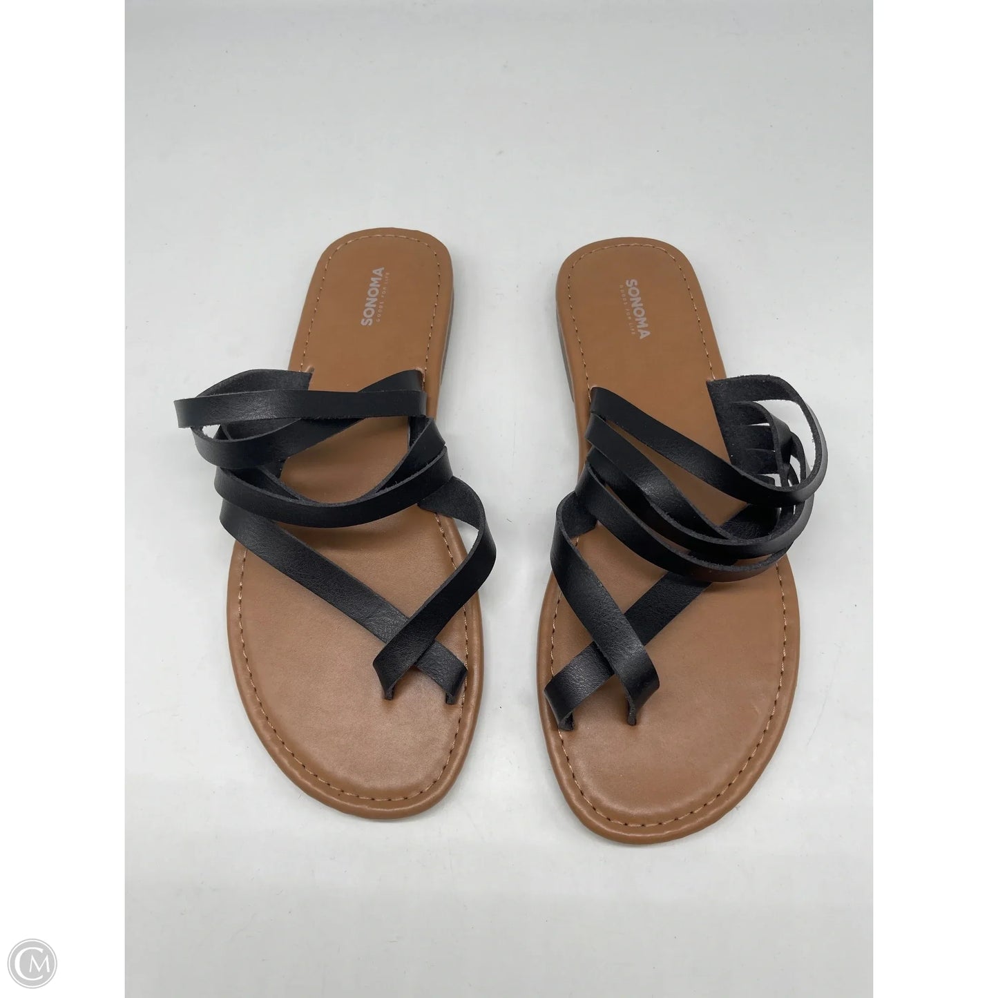 Sandals Flats By Sonoma In Black, Size: 8