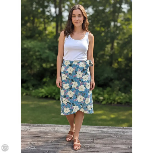 Skirt Midi By Faherty In Blue, Size: M