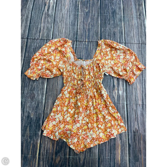 Romper By Free People In Orange, Size: S