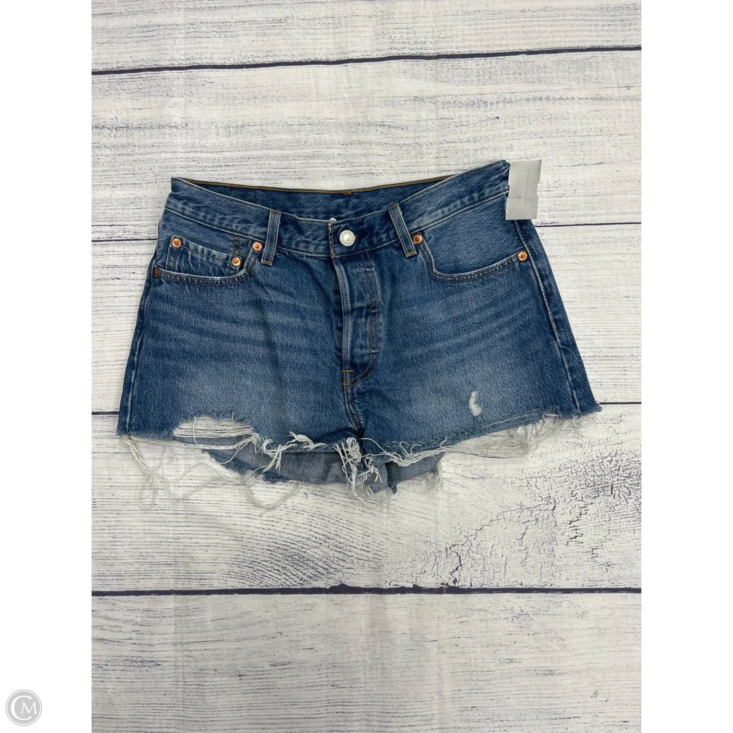 Shorts By Levis In Blue Denim, Size: 8