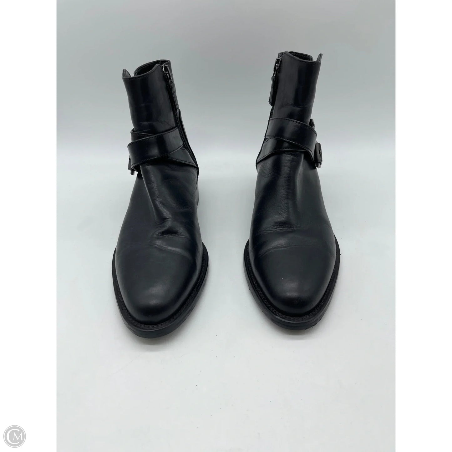 Boots Ankle Flats By Aquatalia In Black, Size: 6