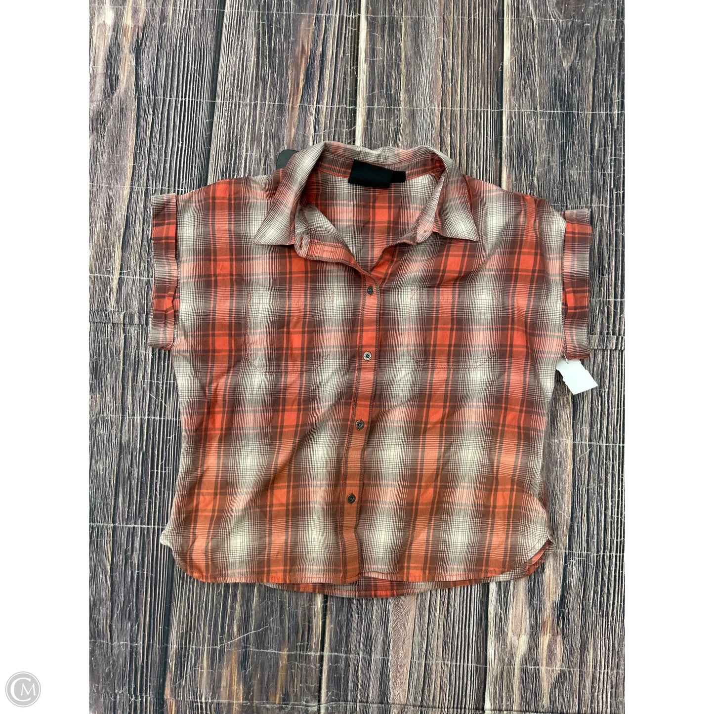 Top Short Sleeve By Harley Davidson In Orange, Size: M