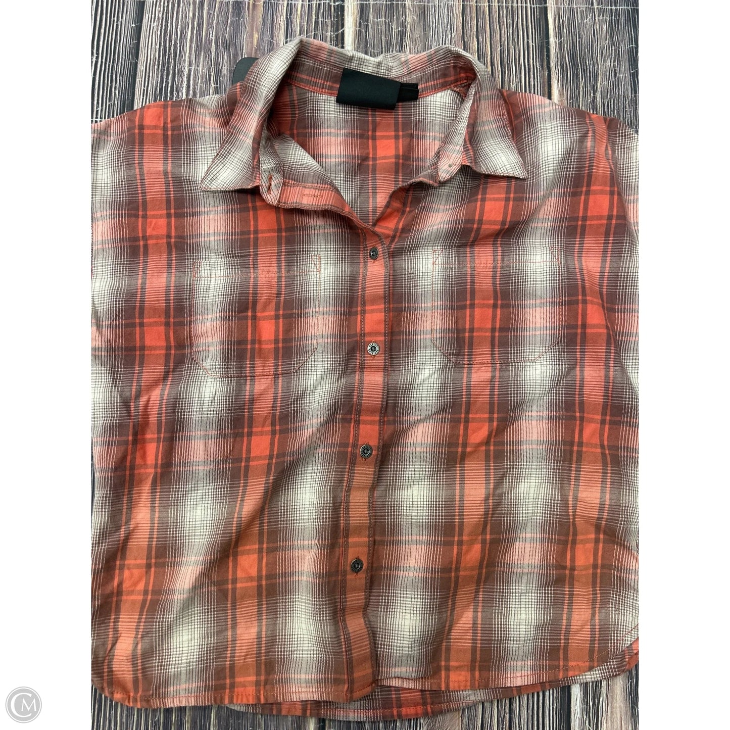 Top Short Sleeve By Harley Davidson In Orange, Size: M