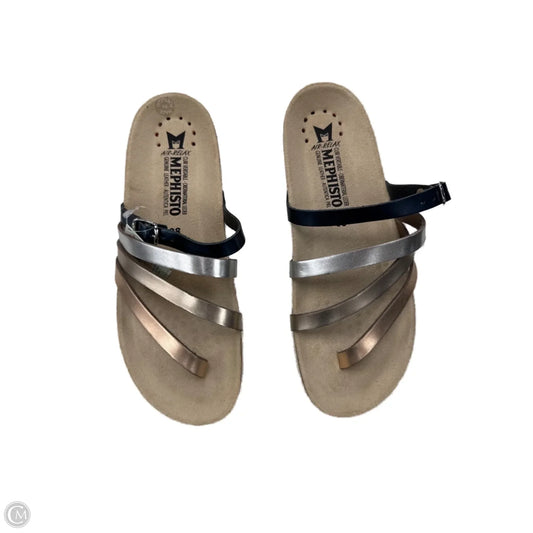 Sandals Flats By Mephisto In Multi-colored, Size: 8
