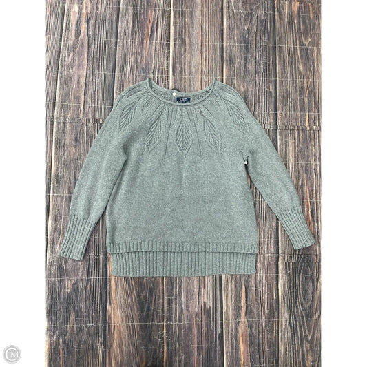 Sweater By Chaps In Grey, Size: L