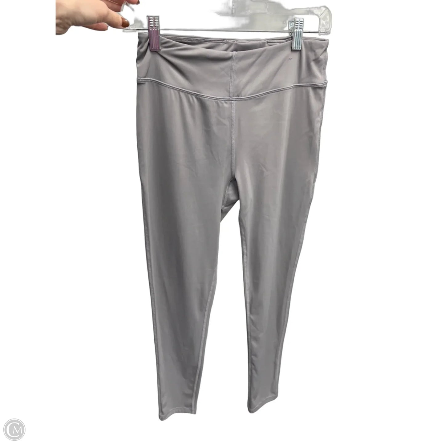Athletic Leggings By Forever 21 In Grey, Size: L