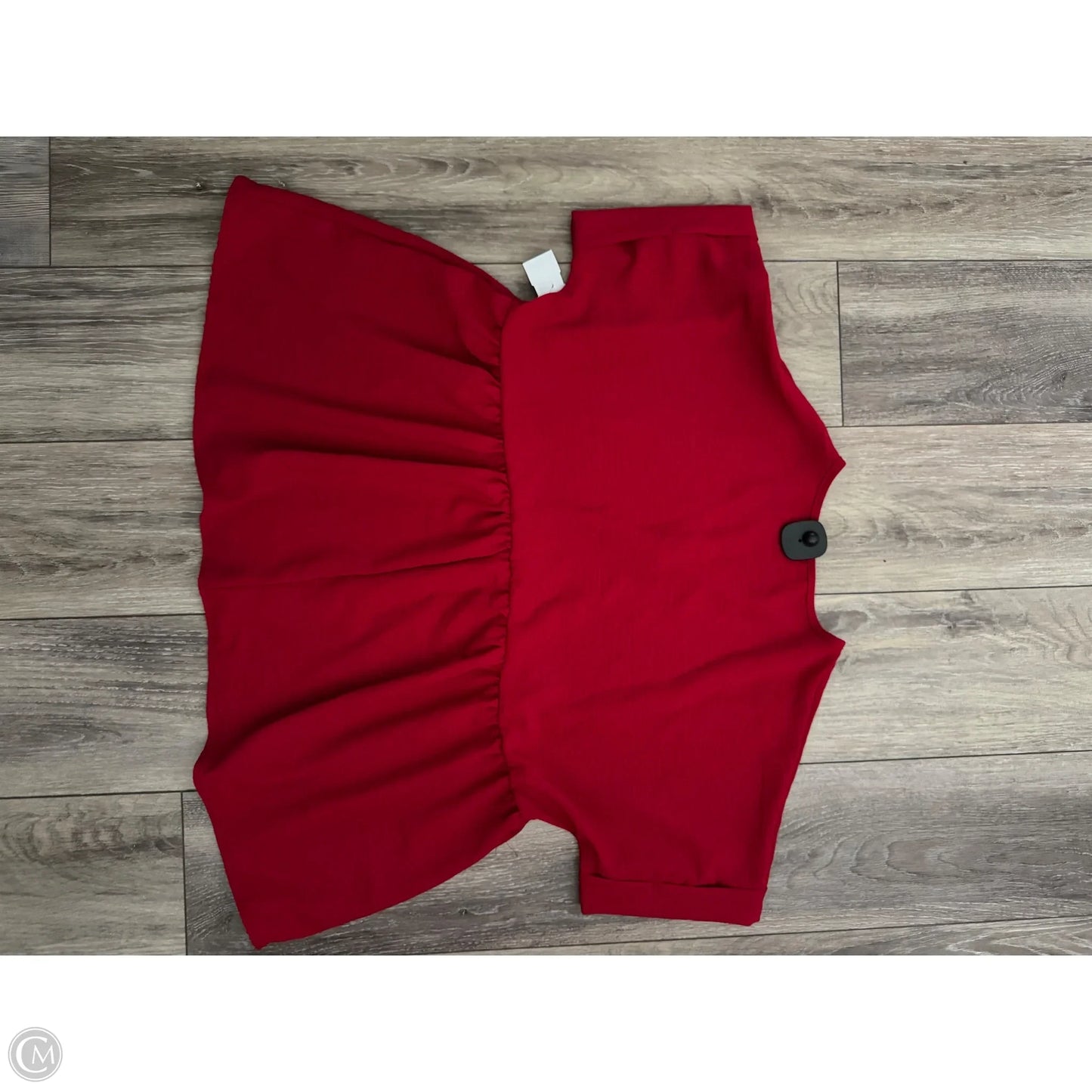 Top Short Sleeve By Zigzag Stripe In Red, Size: L