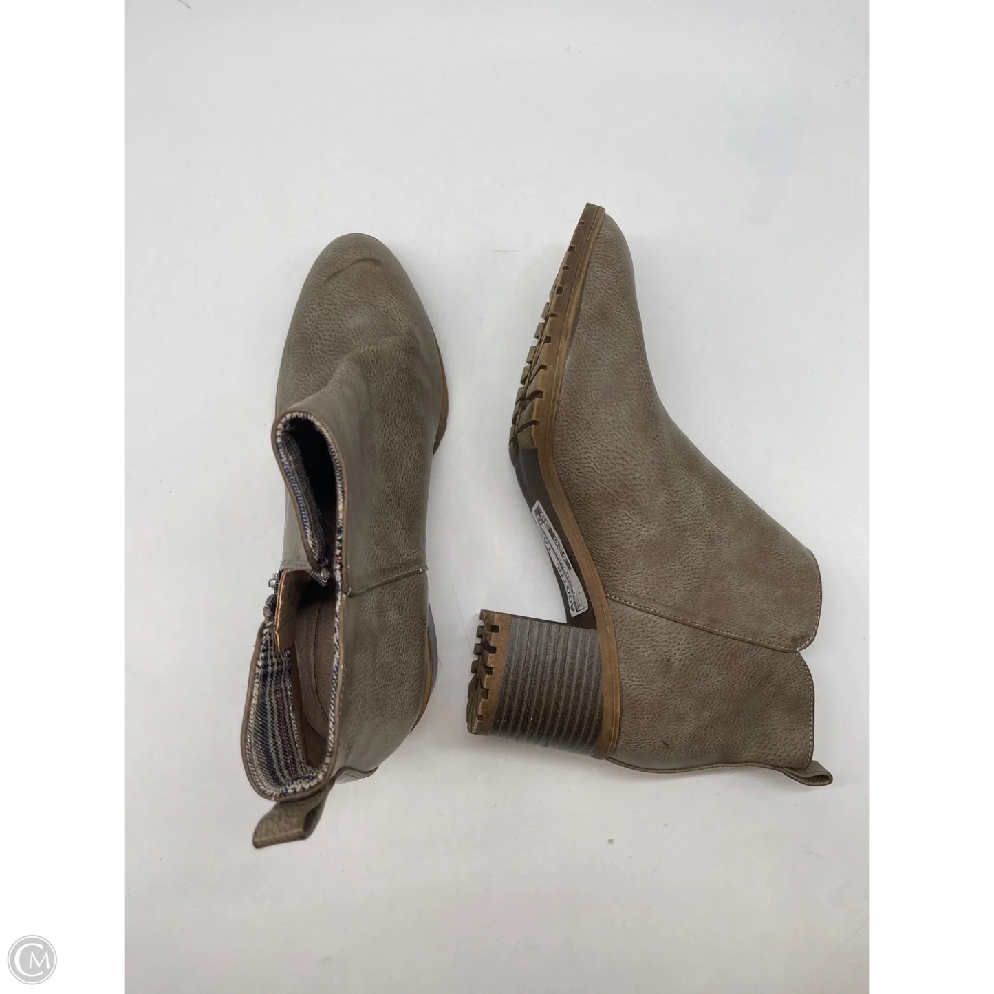 Boots Ankle Heels By Life Stride In Brown, Size: 9