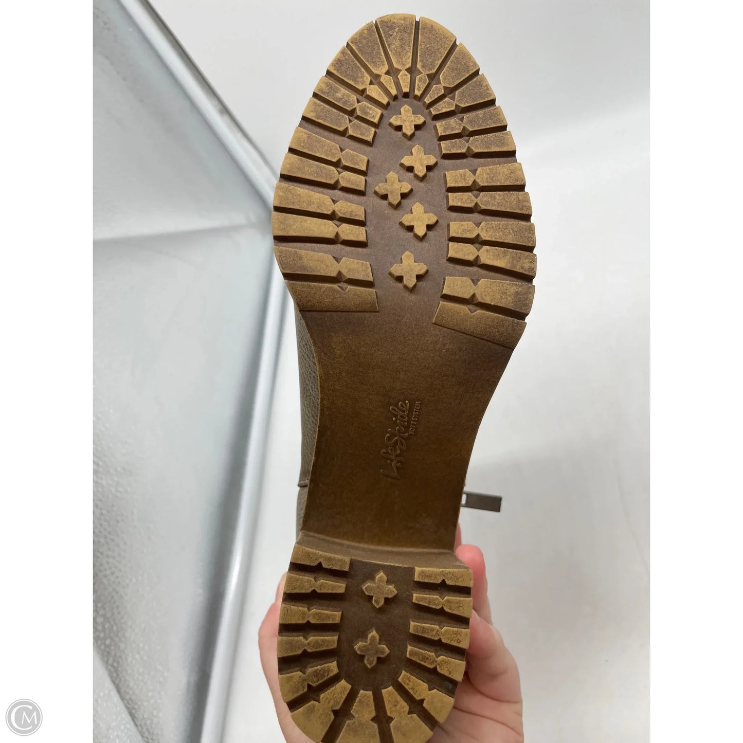 Boots Ankle Heels By Life Stride In Brown, Size: 9