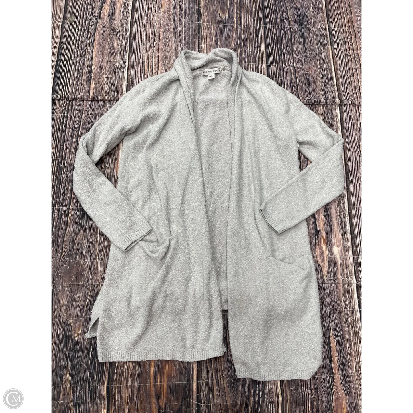 Sweater Cardigan By Barefoot Dreams In Grey, Size: S