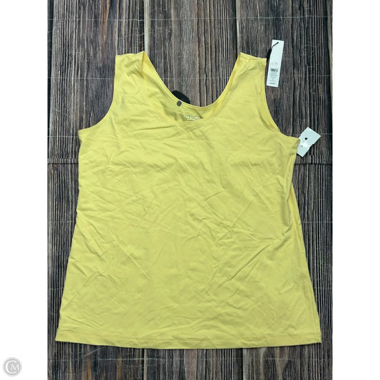Tank Top By Chicos In Yellow, Size: L