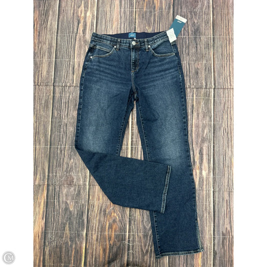 Jeans Straight By Jag In Blue Denim, Size: 14