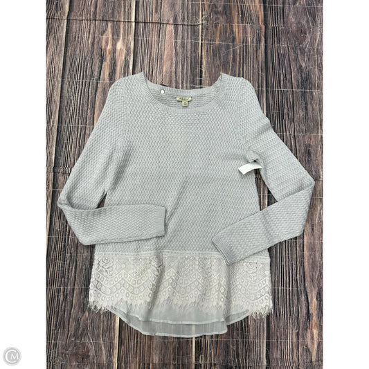 Sweater By Lucky Brand In Grey, Size: M