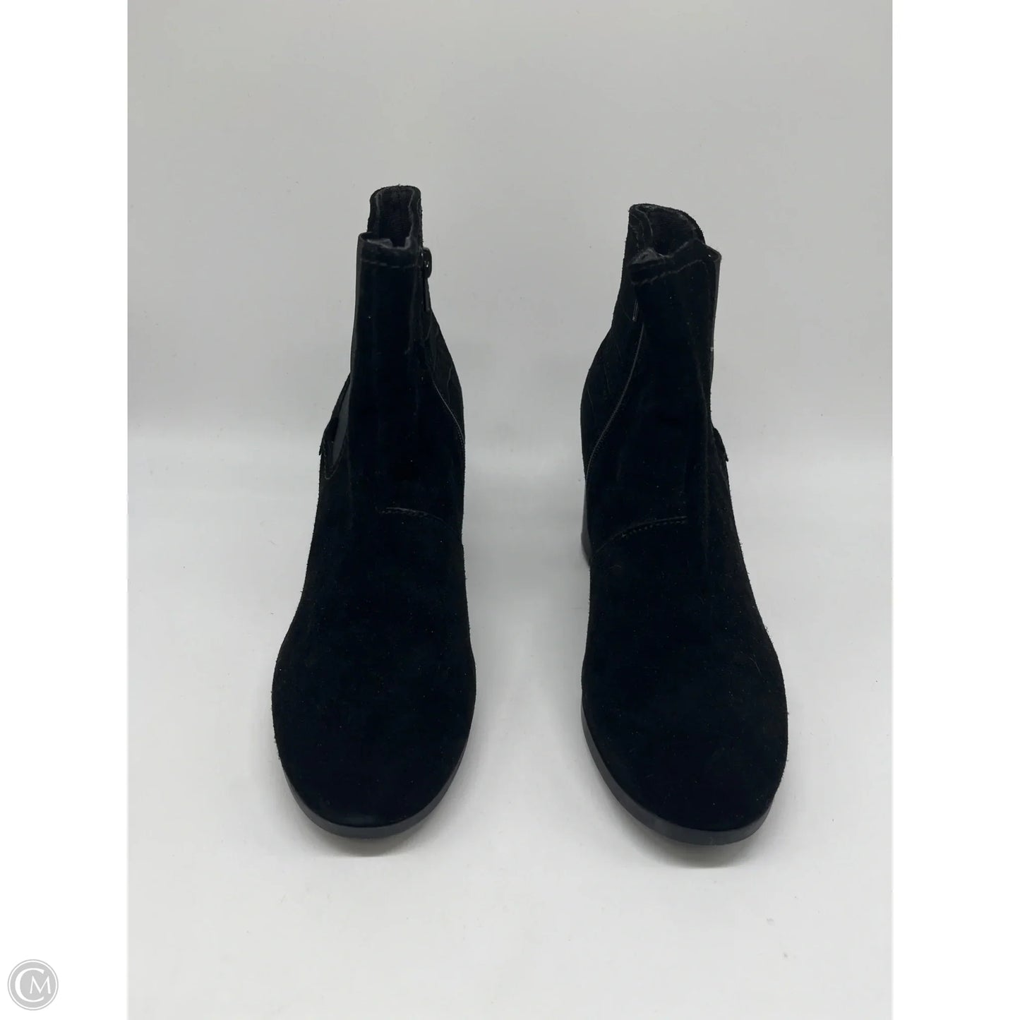 Boots Ankle Heels By Clarks In Black, Size: 8