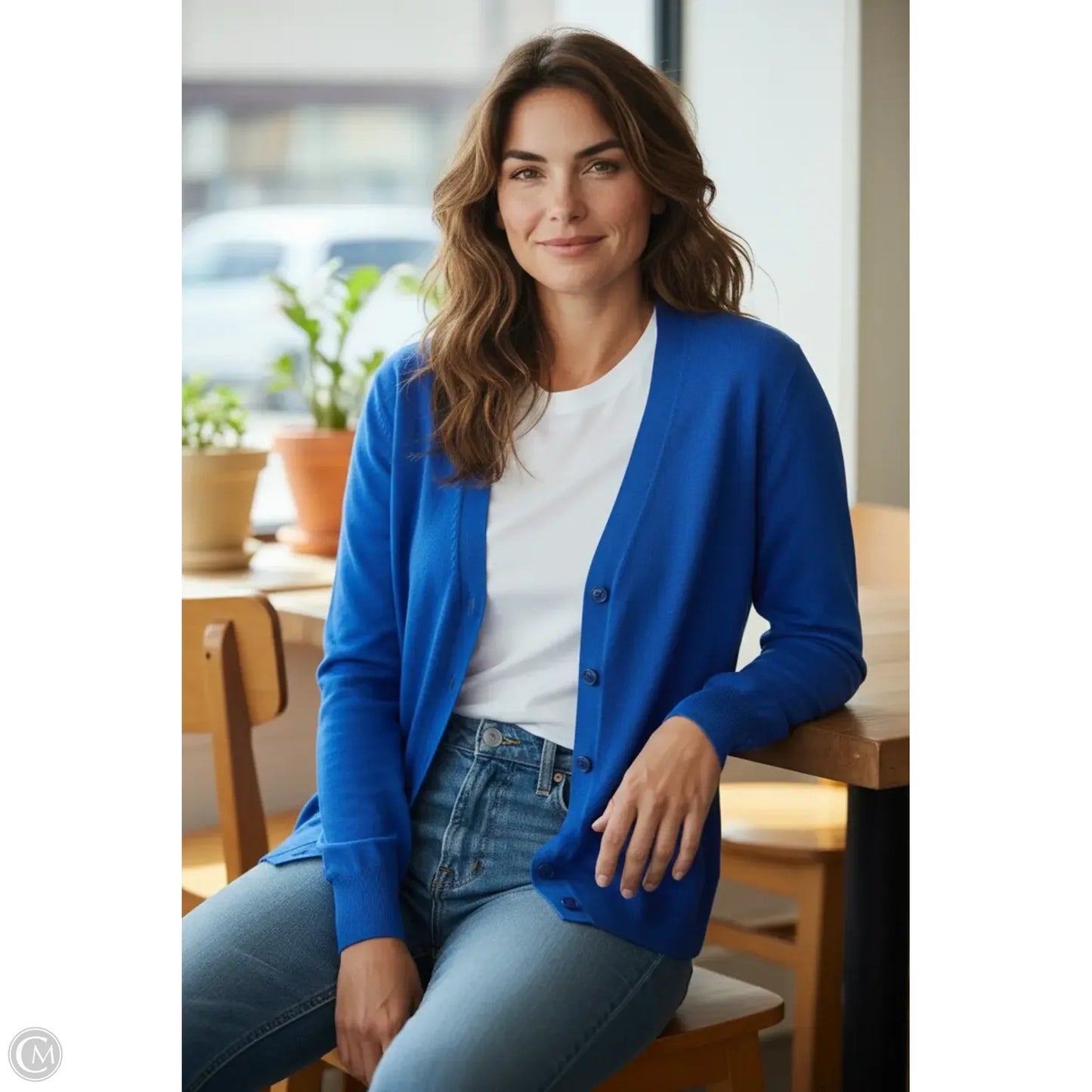 Cardigan By Talbots In Blue, Size: Xl