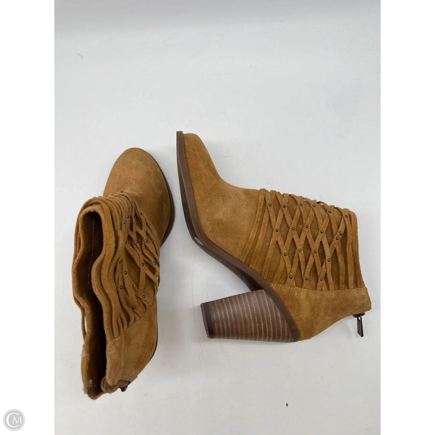 Boots Ankle Heels By Jessica Simpson In Tan, Size: 7