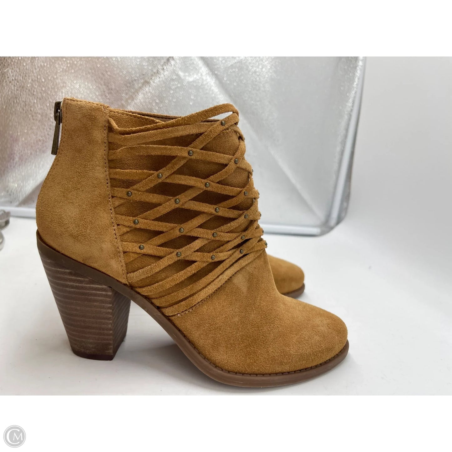 Boots Ankle Heels By Jessica Simpson In Tan, Size: 7