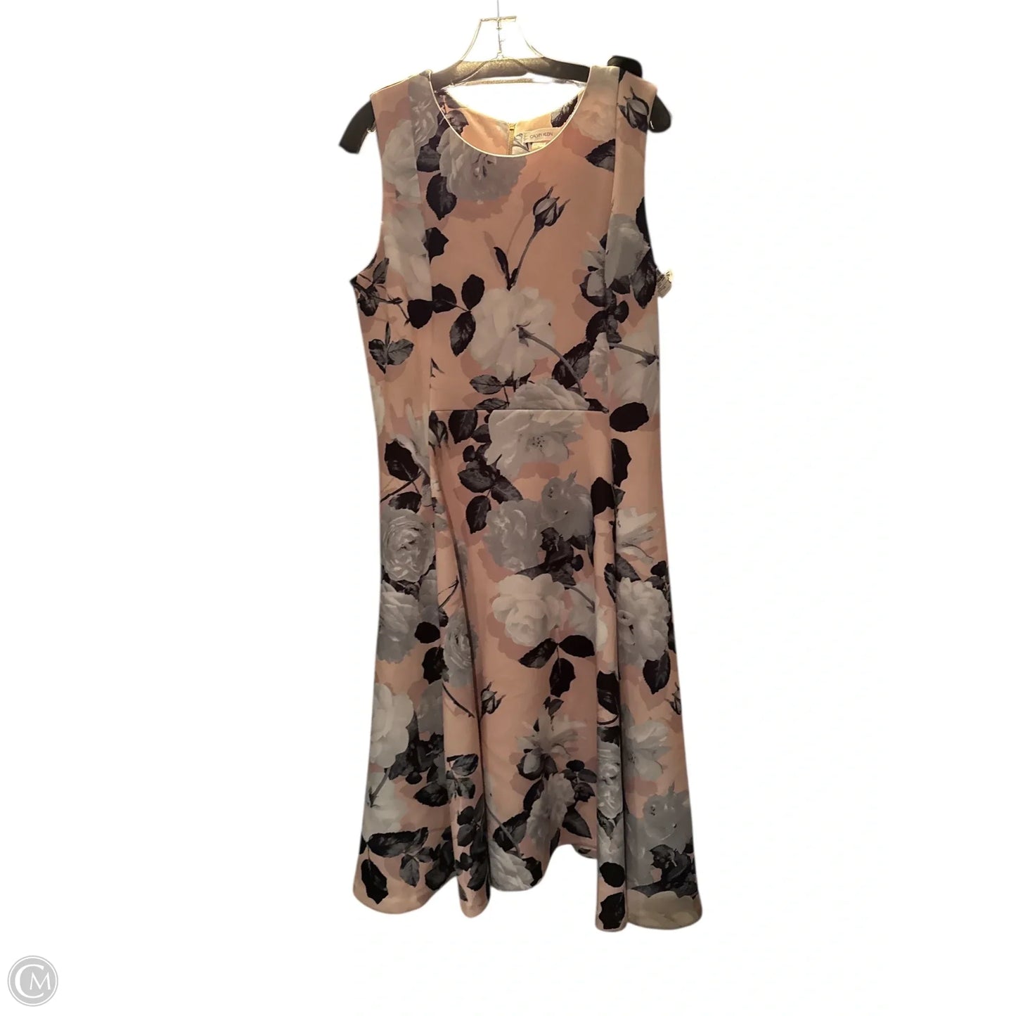 Dress Work By Calvin Klein In Peach, Size: 14