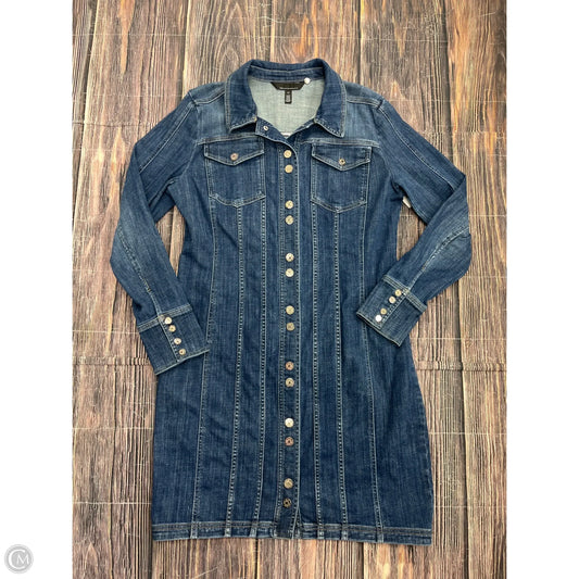 Dress Casual Short By White House Black Market In Blue Denim, Size: 12