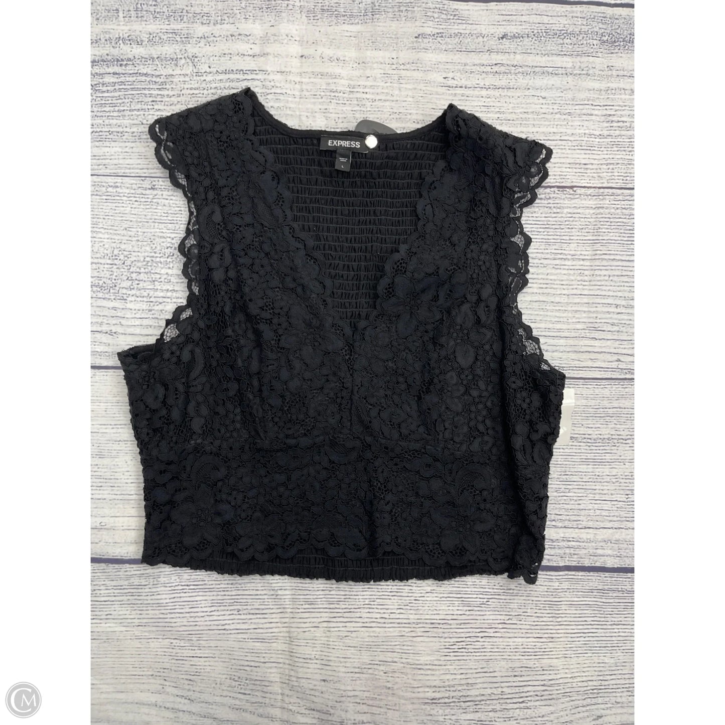 Tank Top By Express In Black, Size: L