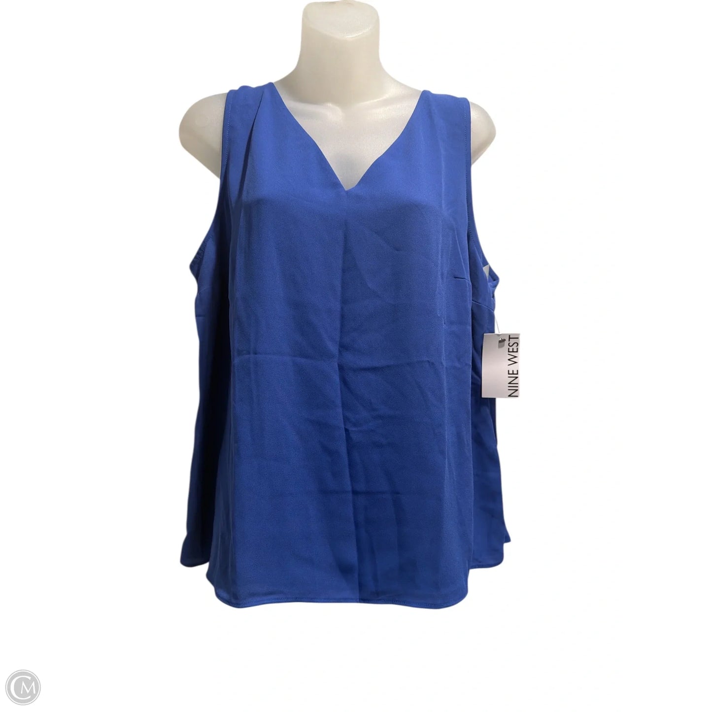 Tank Top By Nine West In Blue, Size: L