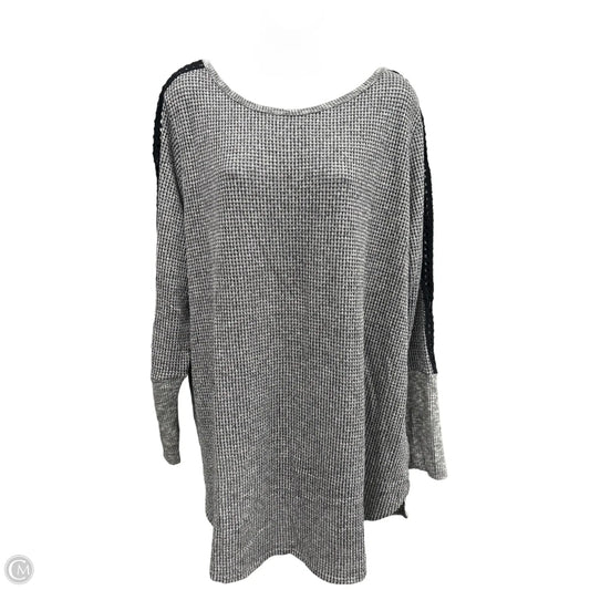 Top Long Sleeve By Soft Surroundings In Grey, Size: 2x