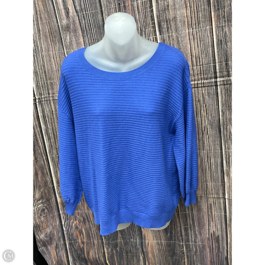 Sweater By Talbots In Blue, Size: L