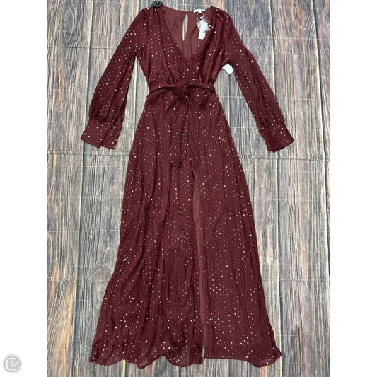 Dress Party Long By Baltic Born In Maroon, Size: Xl