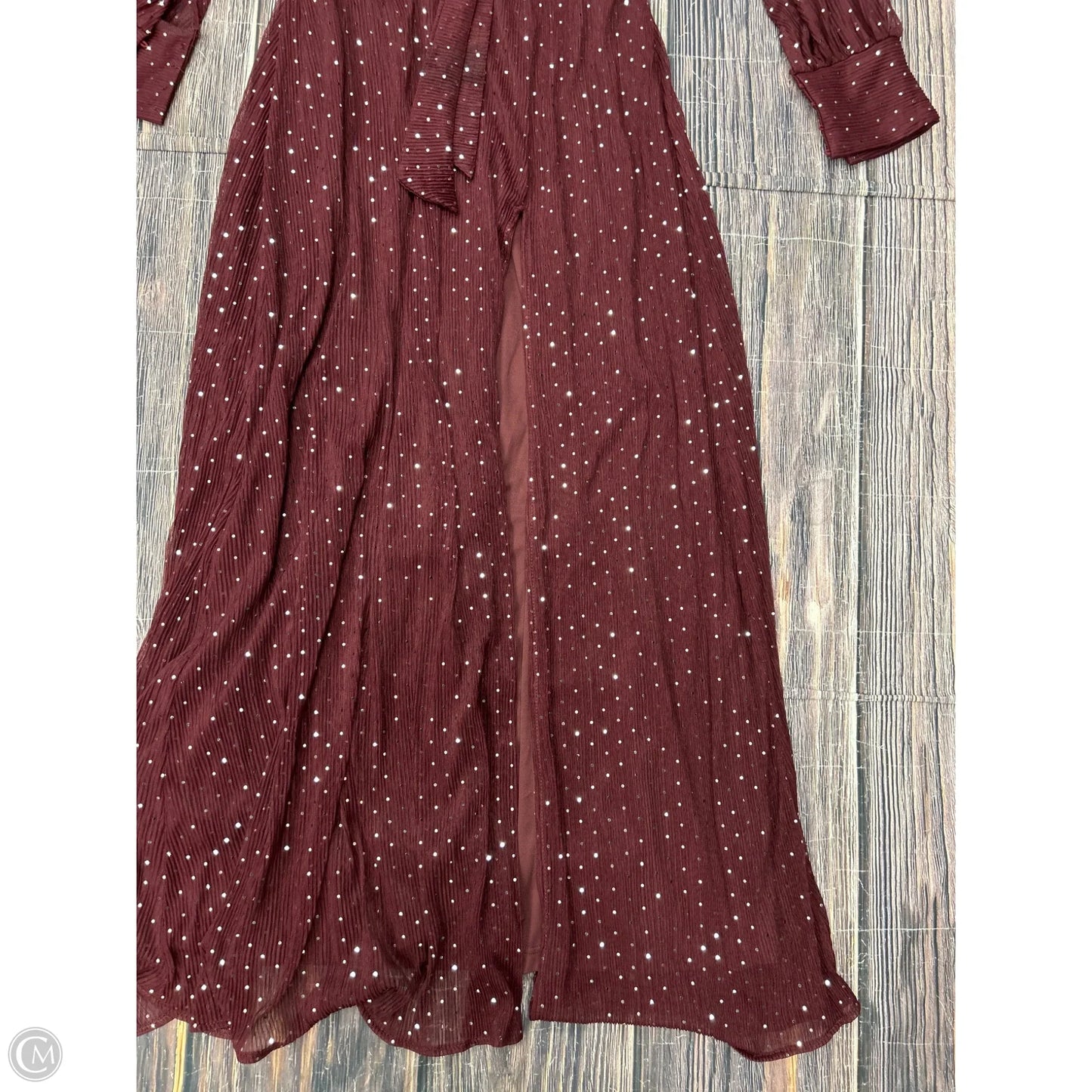 Dress Party Long By Baltic Born In Maroon, Size: Xl