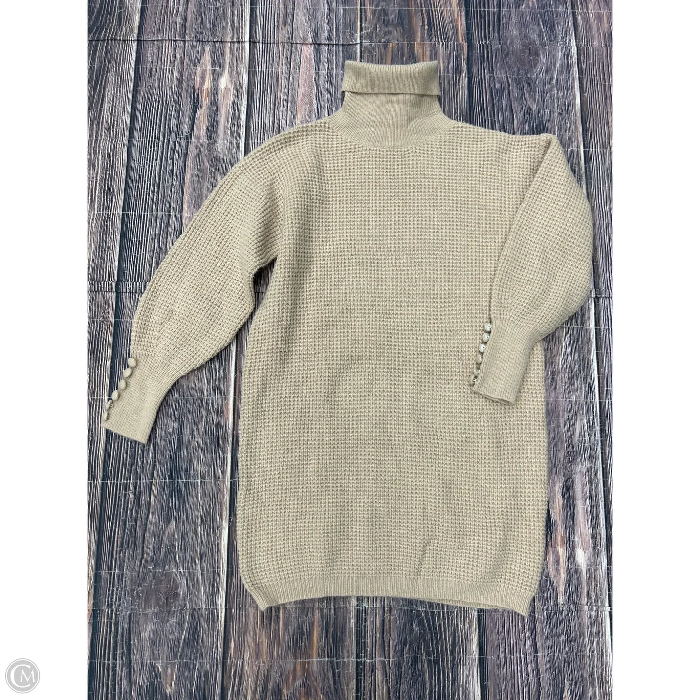 Dress Sweater By Clothes Mentor In Tan, Size: Osfm