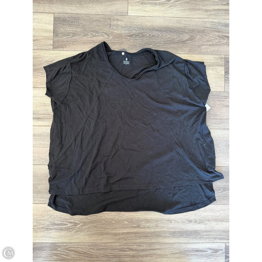 Athletic Top Short Sleeve By Free People In Black, Size: S