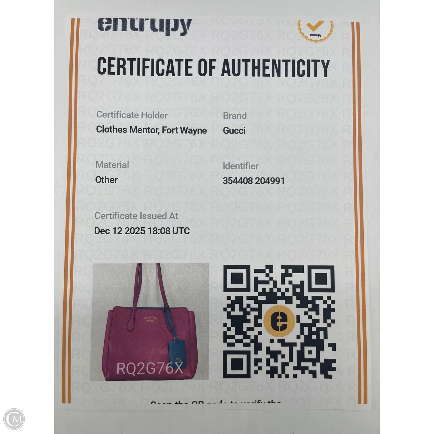 Handbag Luxury Designer By Gucci, Size: Medium