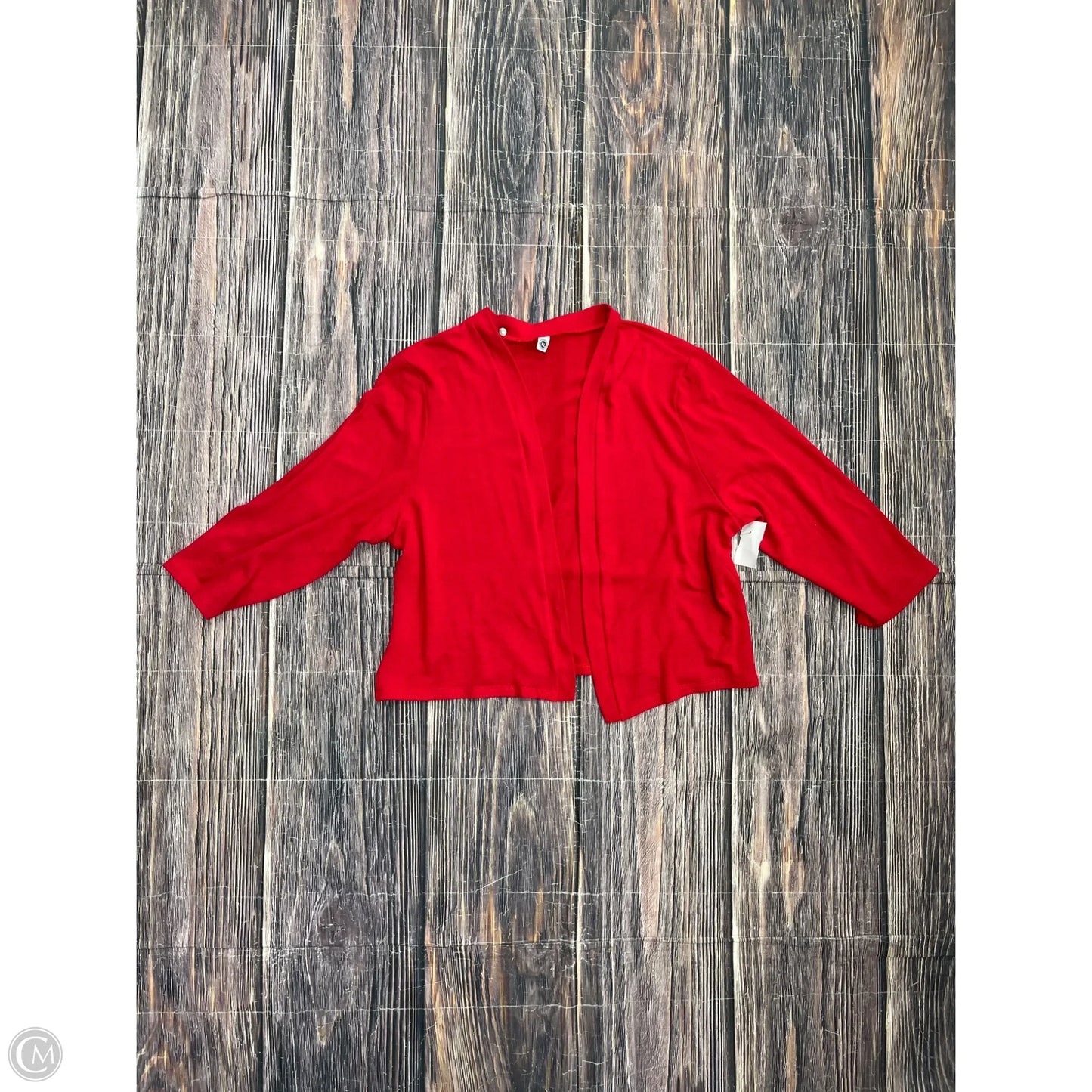 Cardigan By Clothes Mentor In Red, Size: Xl
