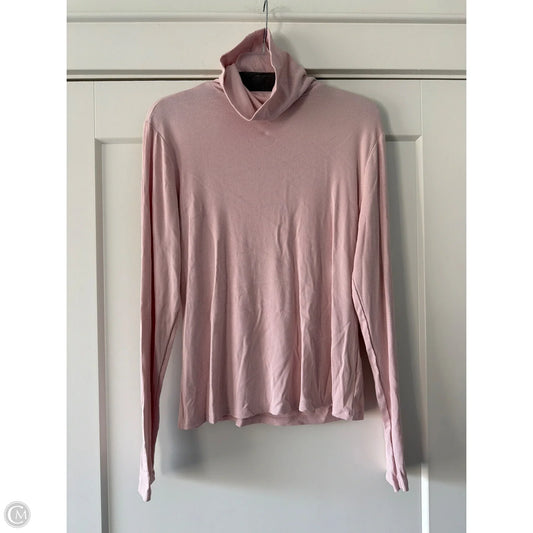 Top Long Sleeve Basic By Sonoma In Pink, Size: L