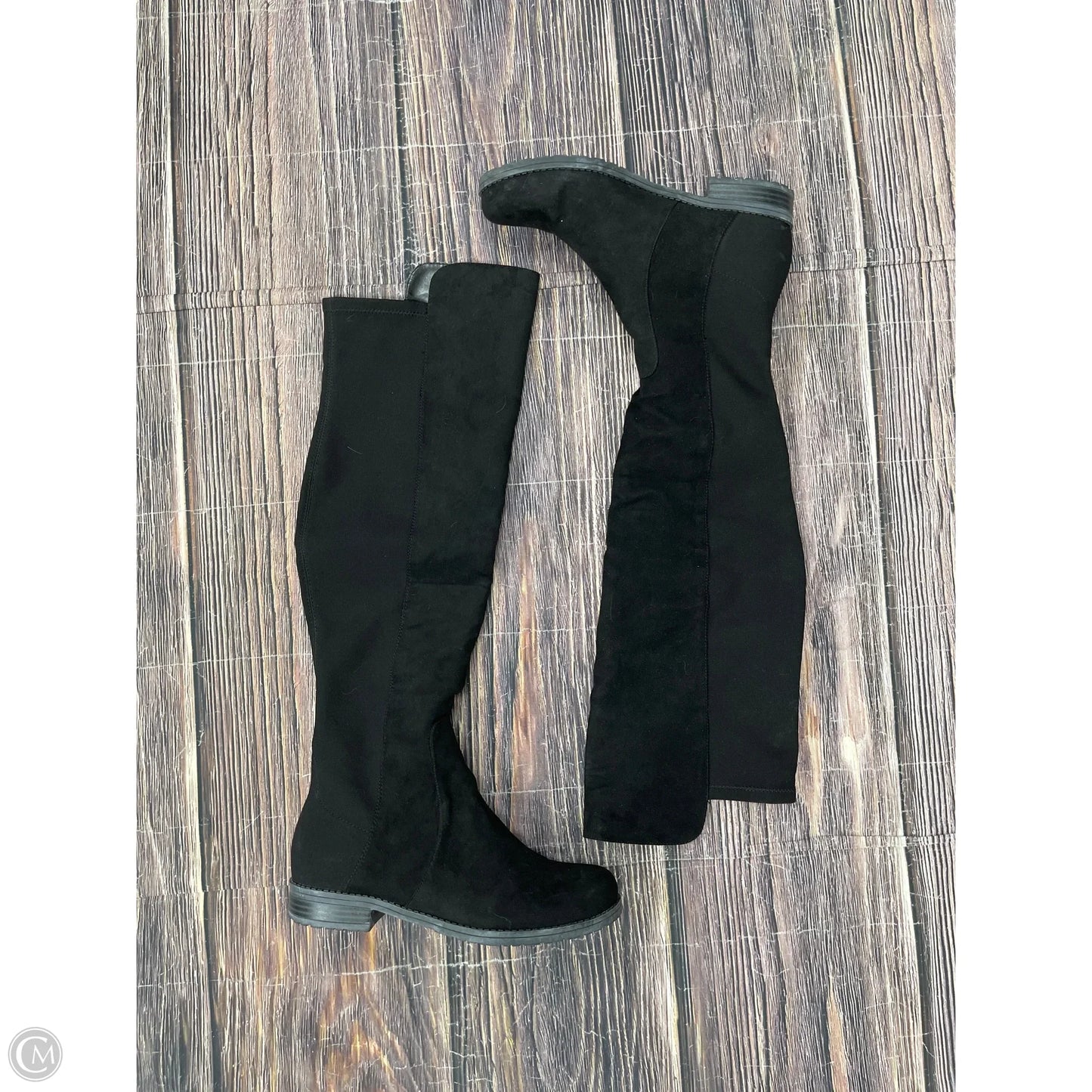 Boots Mid-calf Flats By Unisa In Black, Size: 8