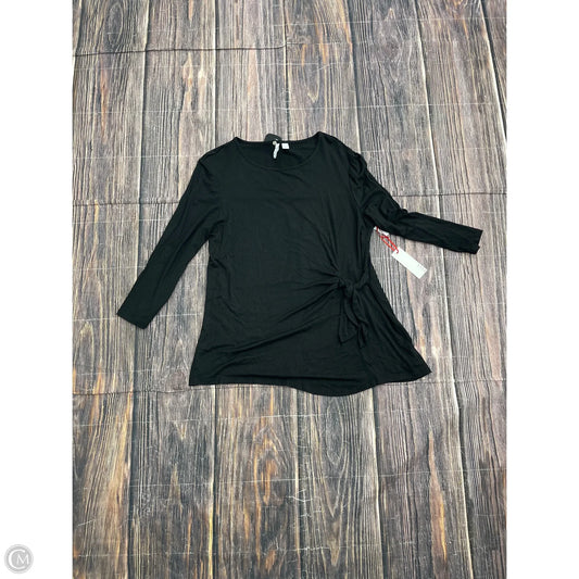 Top 3/4 Sleeve By Elle In Black, Size: L