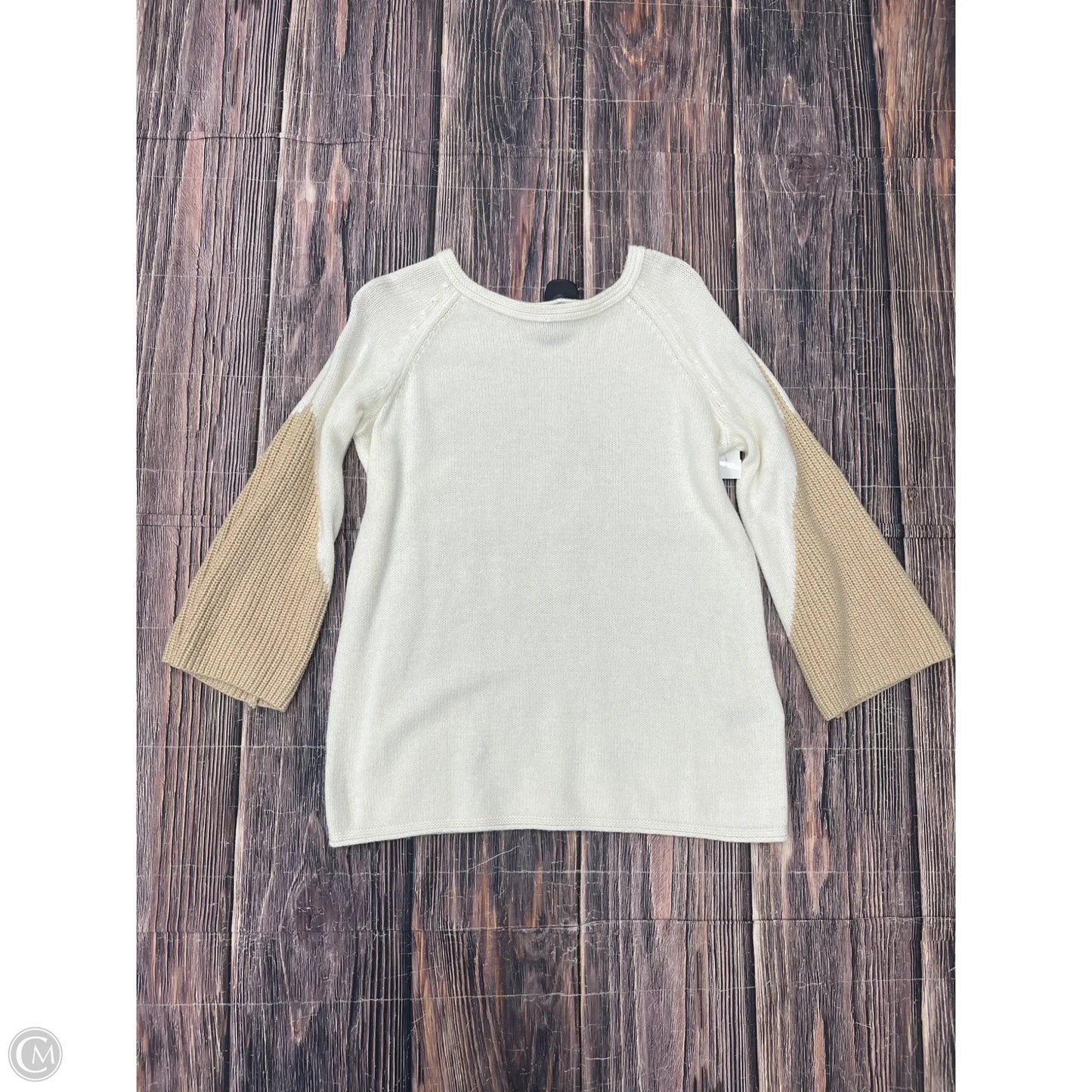 Sweater By Chicos In Cream, Size: L