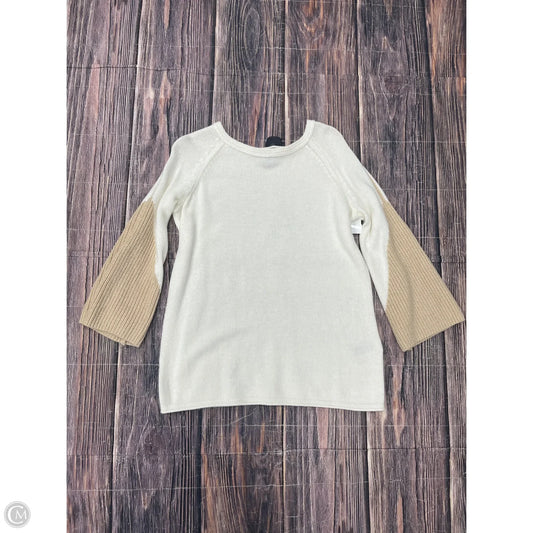 Sweater By Chicos In Cream, Size: L
