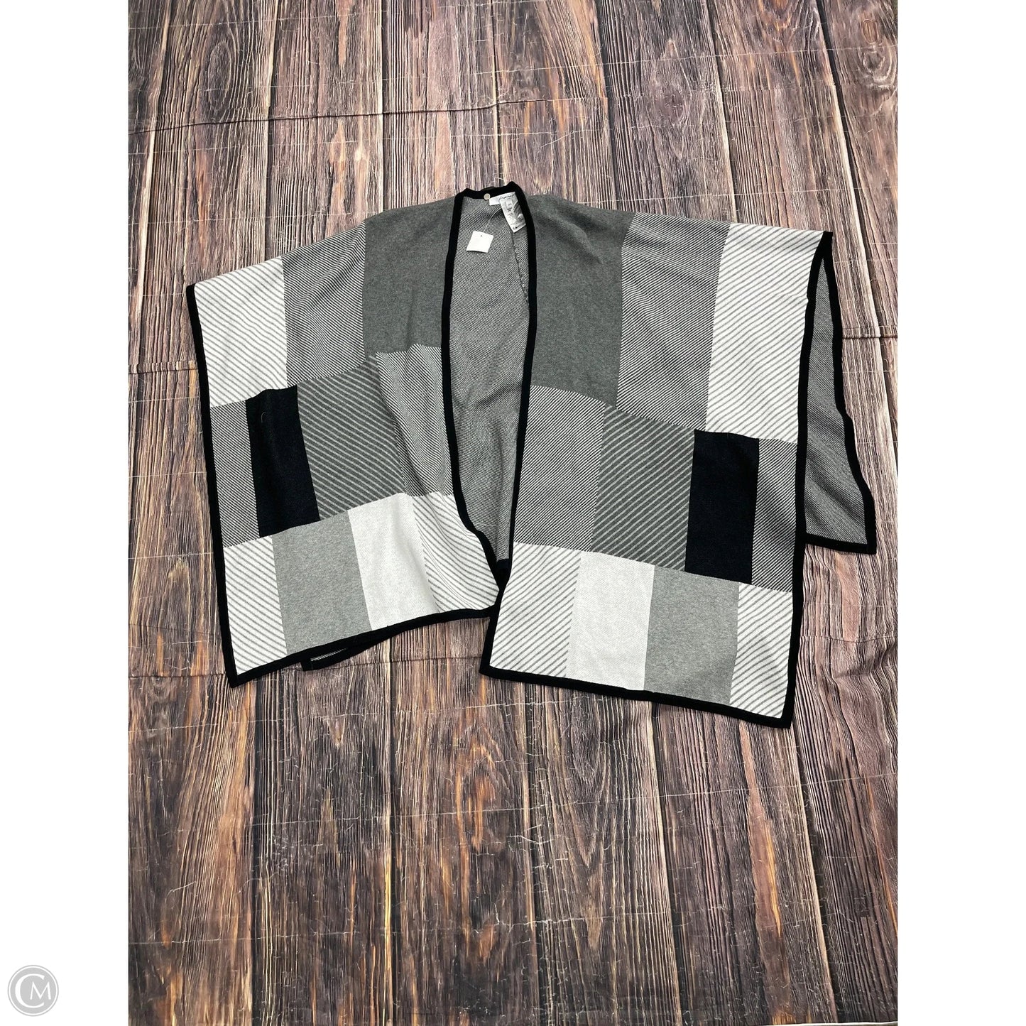 Sweater Cardigan By Foxcroft In Grey, Size: Osfm