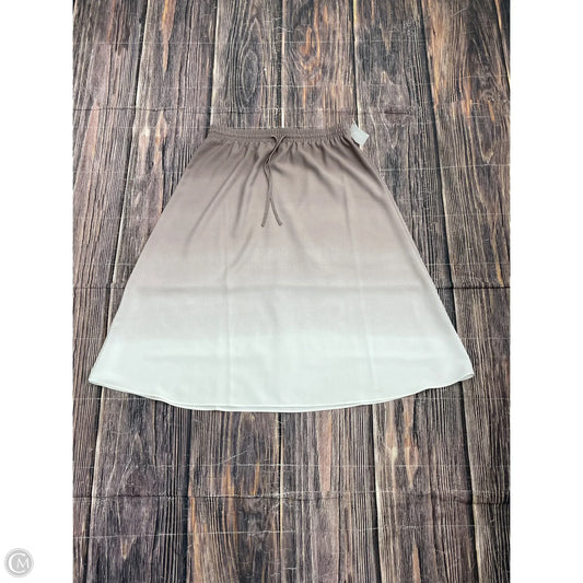 Skirt Midi By Ann Taylor In Purple & White, Size: S