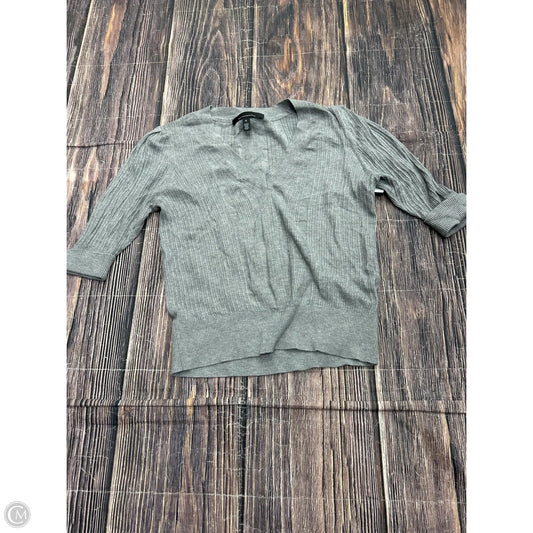 Top Short Sleeve By White House Black Market In Grey, Size: M