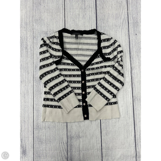 Cardigan By White House Black Market In Black & White, Size: L