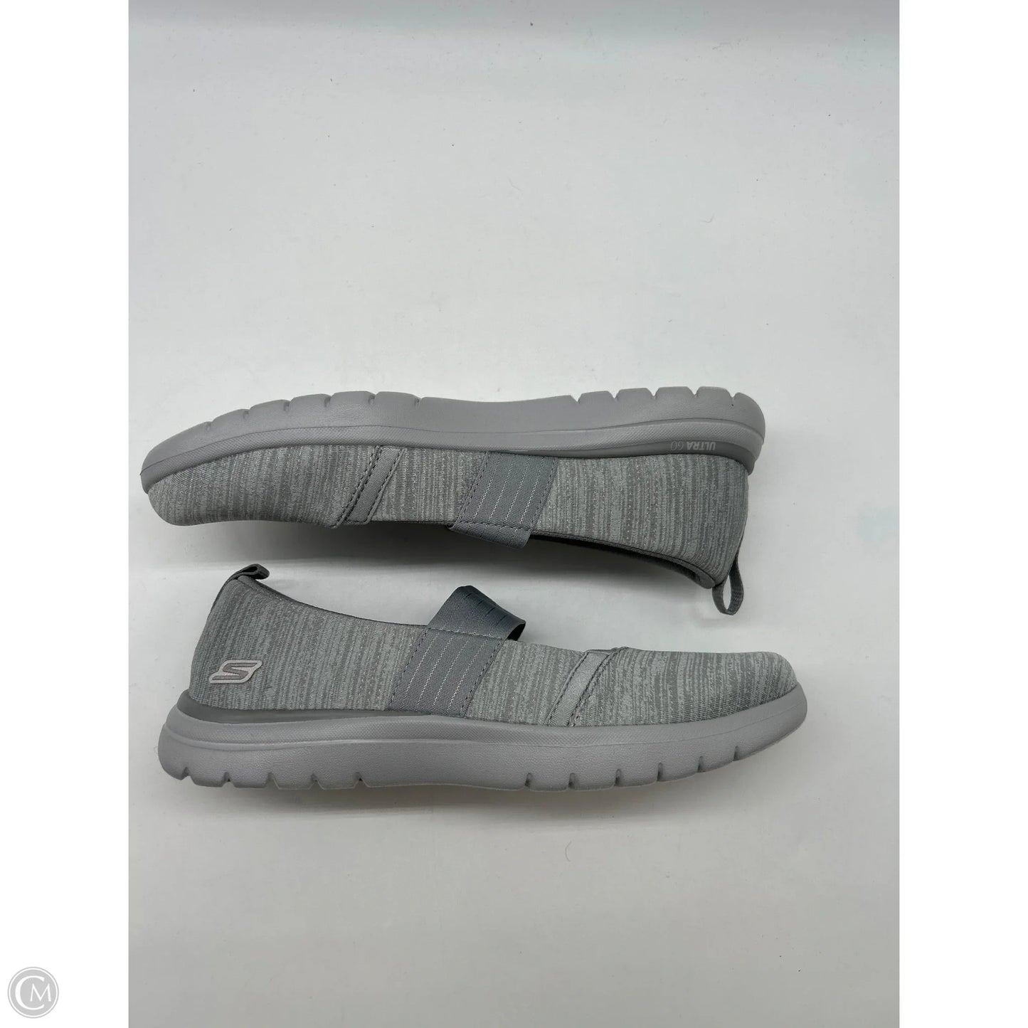 Shoes Flats By Skechers In Grey, Size: 7.5