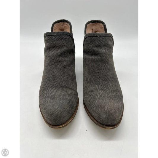 Boots Ankle Heels By Lucky Brand In Grey, Size: 7.5