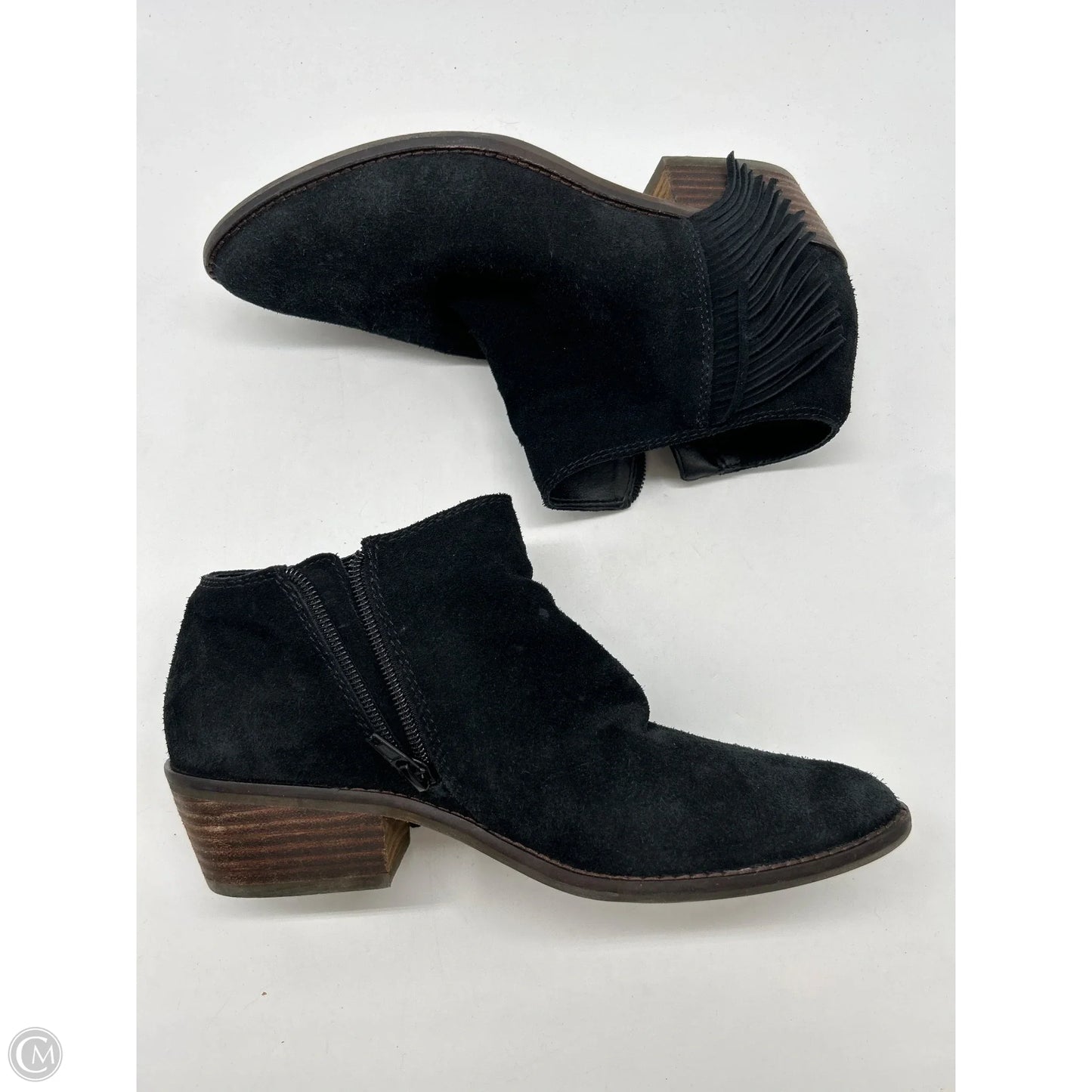 Boots Ankle Heels By Lucky Brand In Black, Size: 7.5