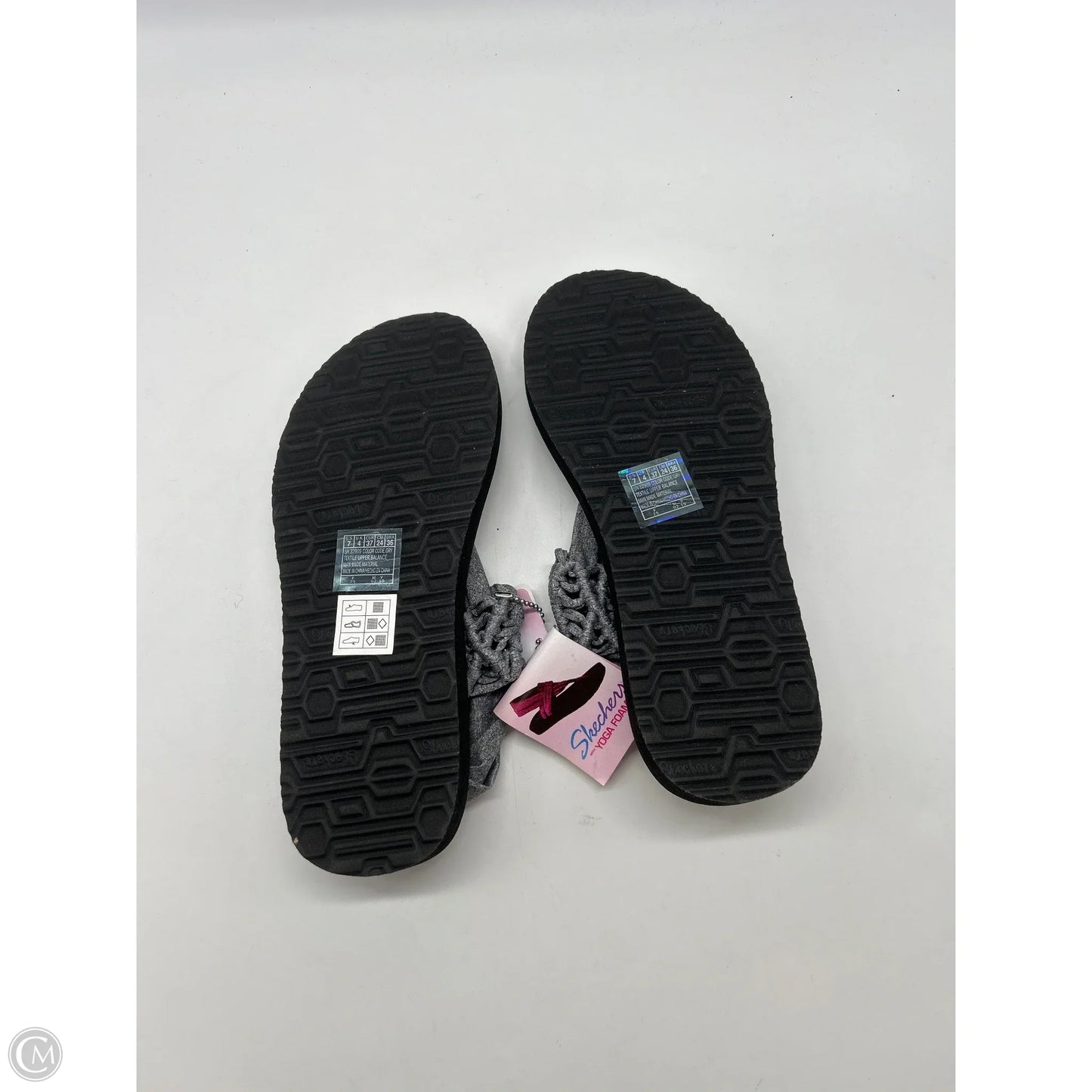 Sandals Flip Flops By Skechers In Grey, Size: 7