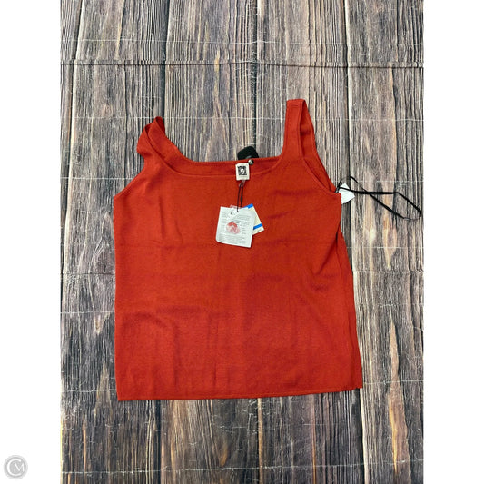 Tank Top By Anne Klein In Orange, Size: Xl