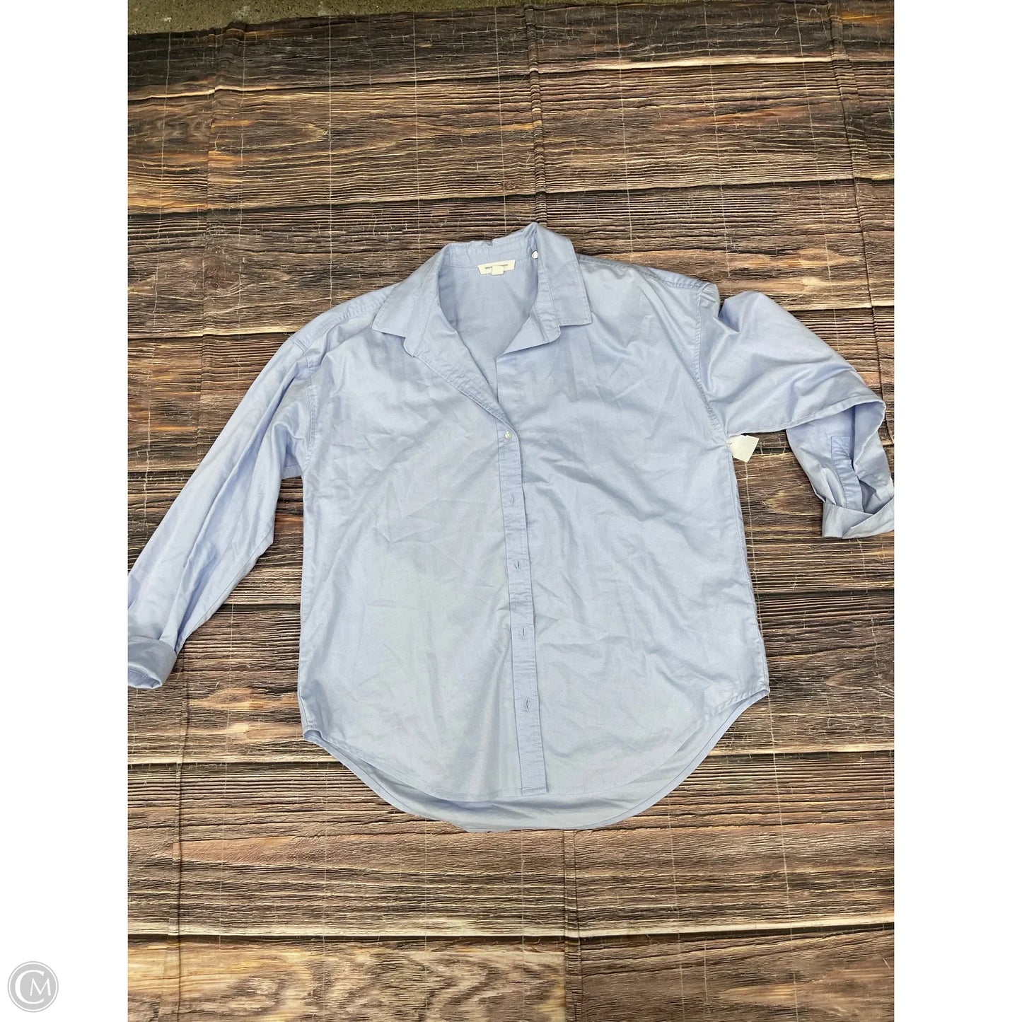 Top Long Sleeve By Beachlunchlounge In Blue, Size: L