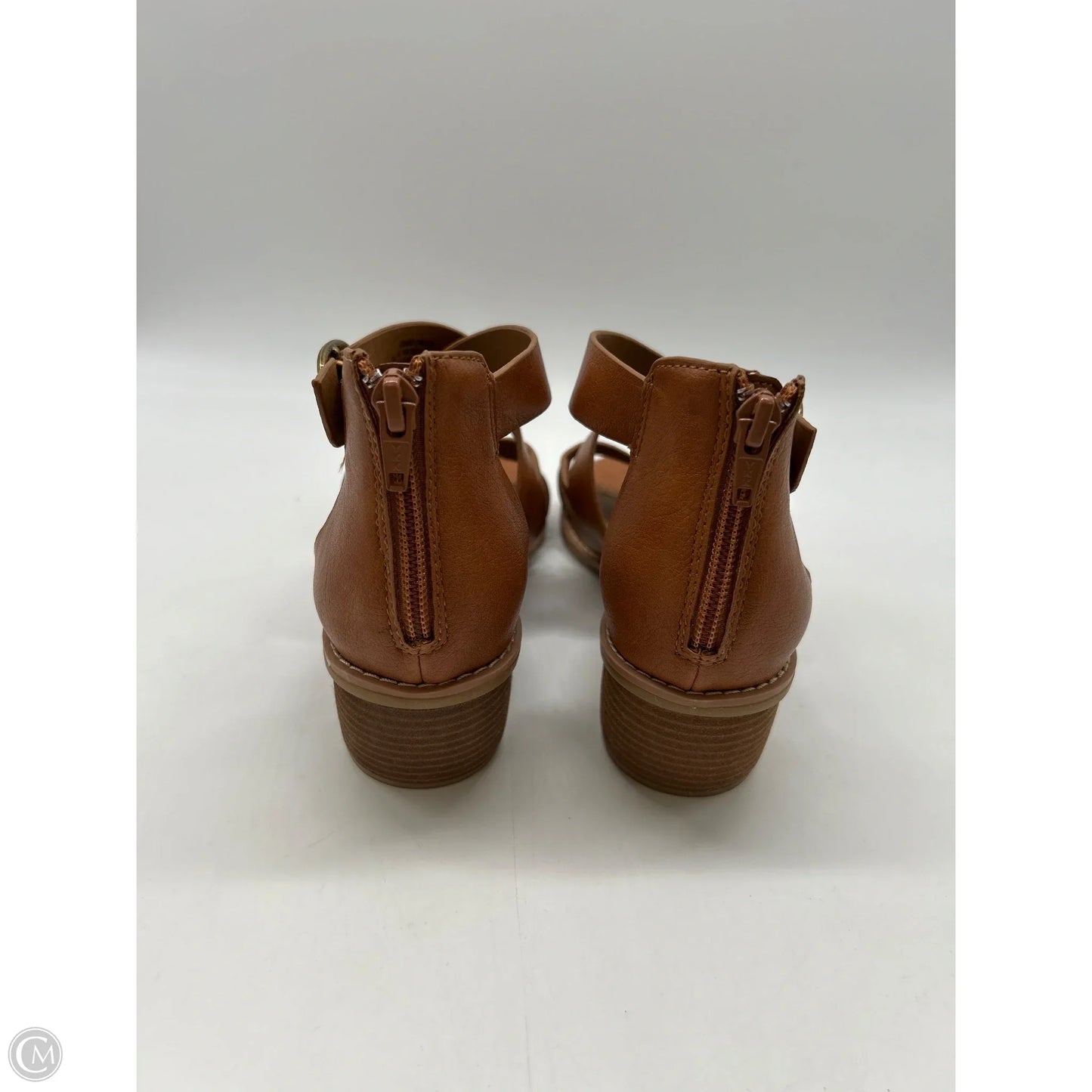 Sandals Heels Block By Sofft In Brown, Size: 8