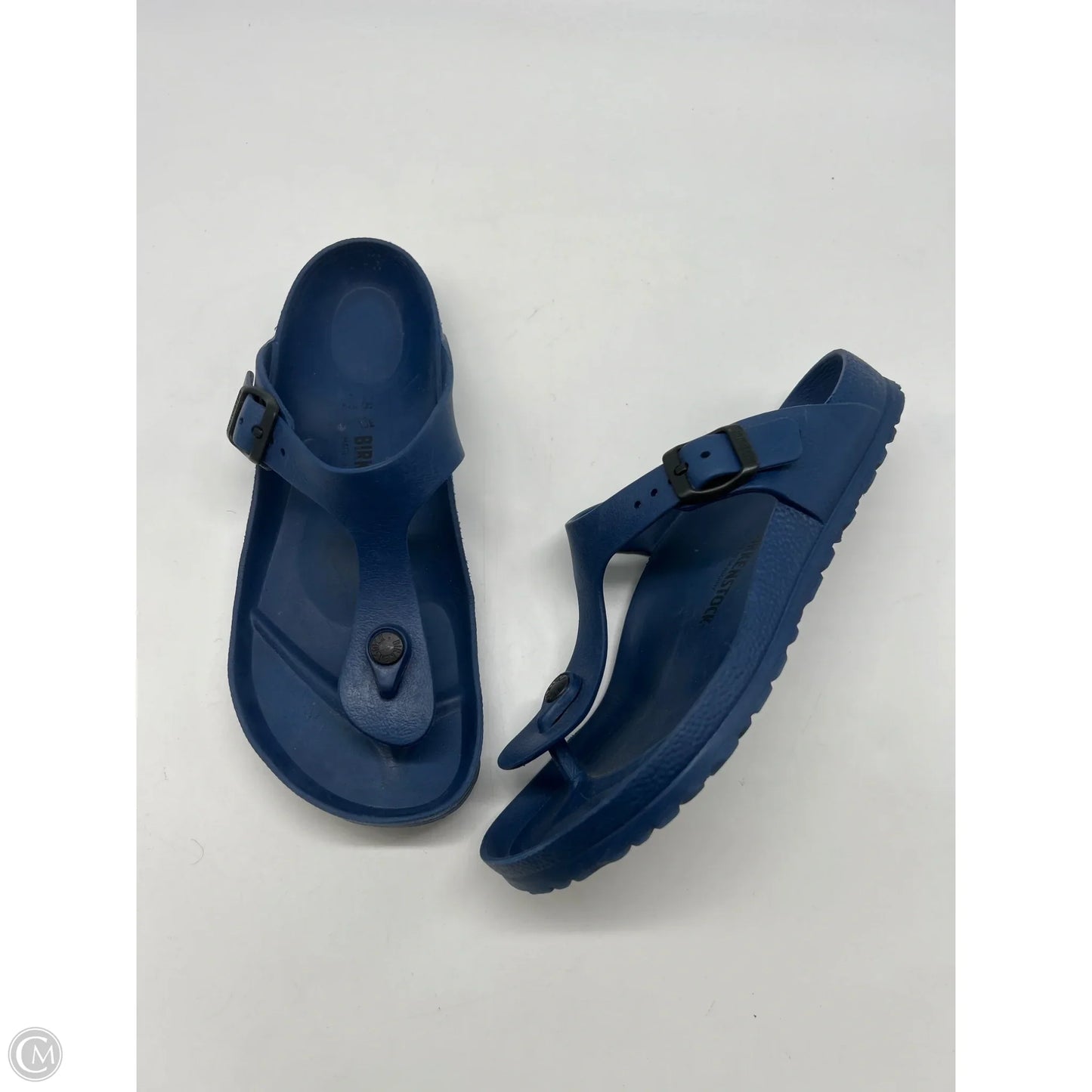 Sandals Flip Flops By Birkenstock In Blue, Size: 7